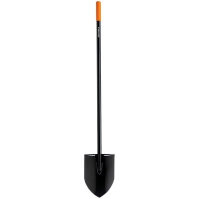Fiskars® long-handle steel digging shovel (57-1/2")