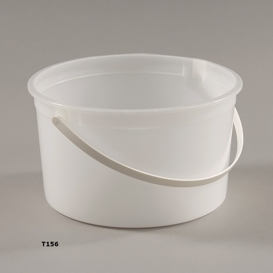 Ice cream Bucket w/ Lid (HDPE Tub) Natural