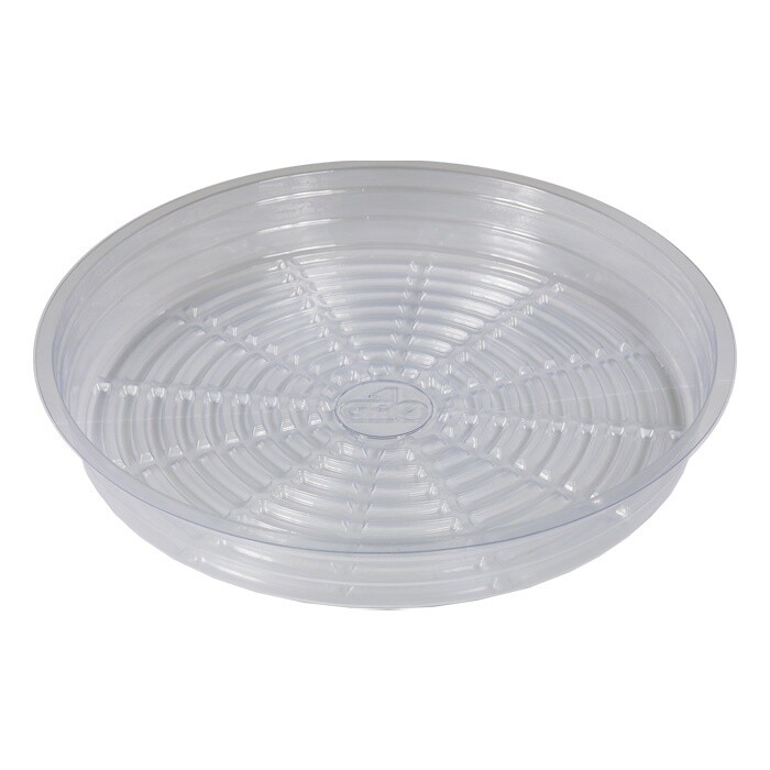 Grow1 Clear Plastic Pot Saucer, Diameter: 10&quot;