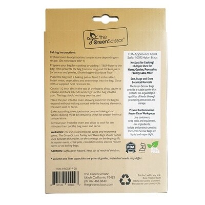 The Green Scissor Turkey Bags (19 x 23.5)