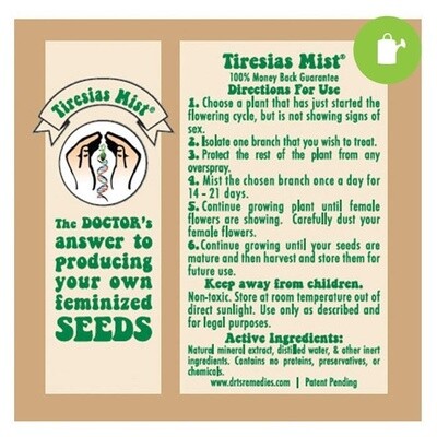 Tiresias Mist Feminized Seed Spray (1 oz)