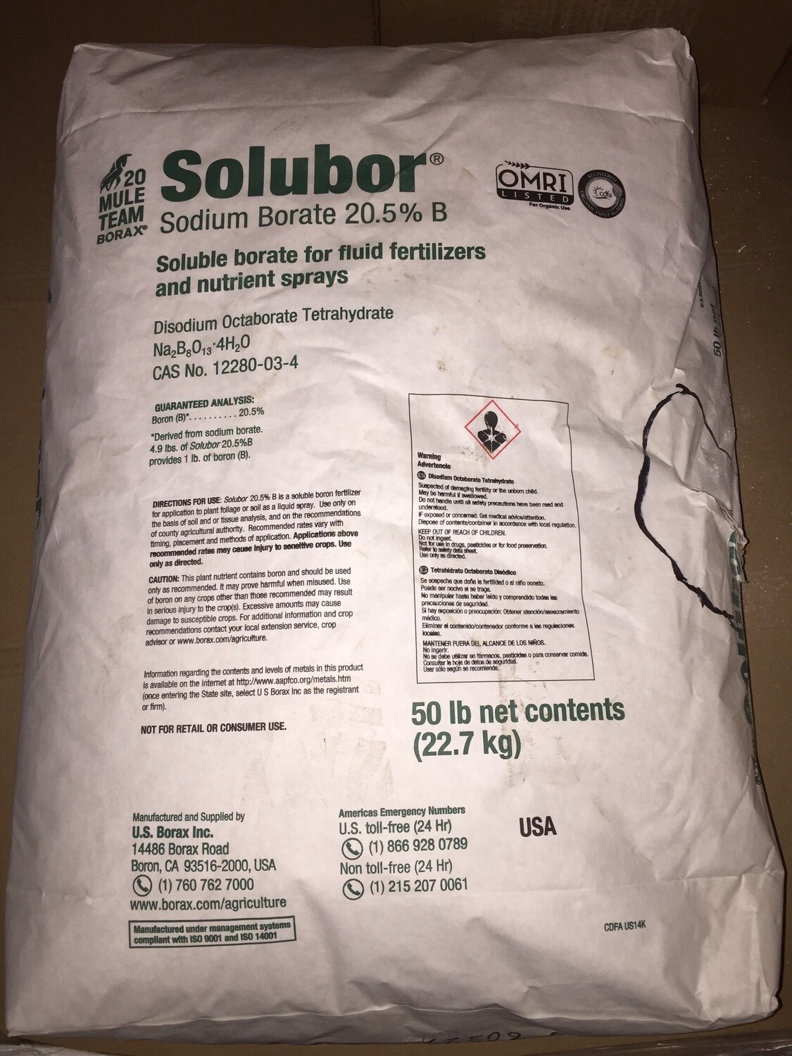 Solubor® 50LB Bag