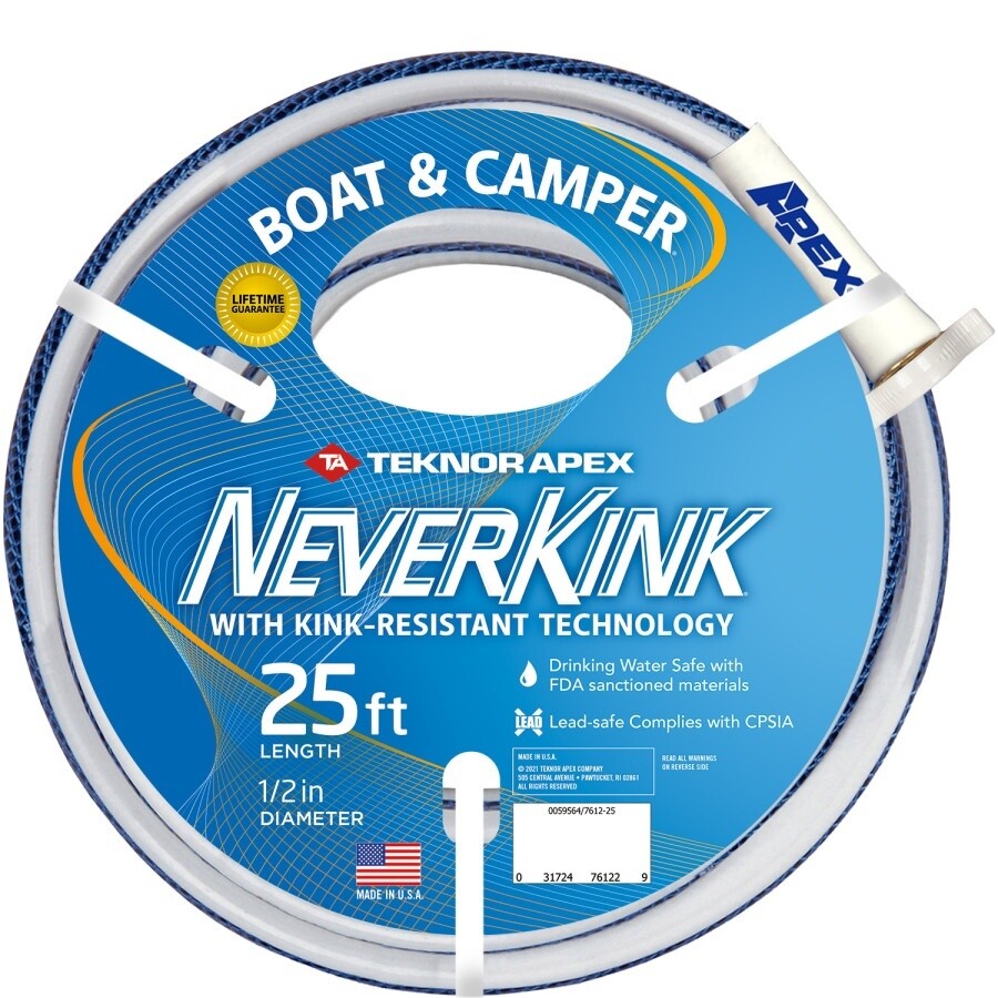 TEKNOR NeverKink Boat &amp; Camper Hose (1/2&quot;), Length: 25&#39;