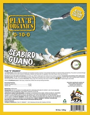Plan “B” Organics® High Phos Seabird Guano 0-10-0 55LB Bag