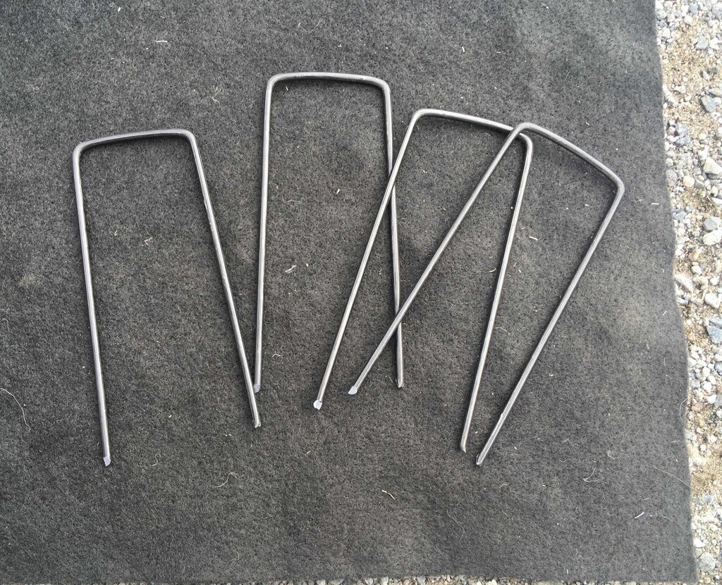 6&quot; Steel Hold Down Pins / Staples bulk per pound (30/lb)
