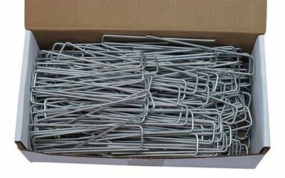 6" Steel Hold Down Pins / Staples