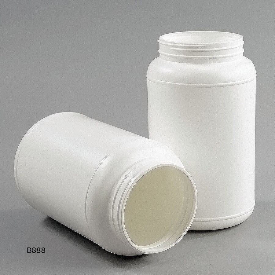 HDPE Jar w/ Lid White