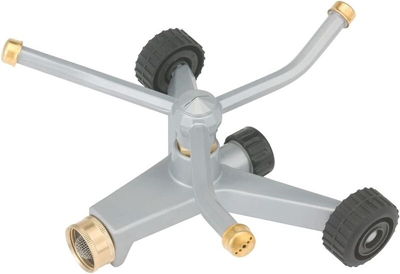 Gilmour Irrigatore Circolare Regolabile Per Giardino, Copertura Fino A 538 Mq, Testa In Ottone, Modello Heavy-Duty