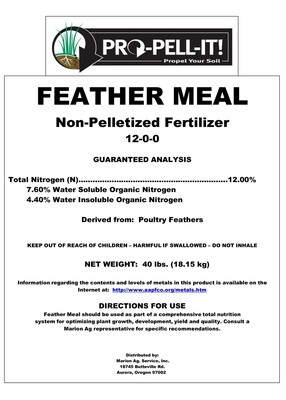 Pro-Pell-It! Feather Meal bulk per pound