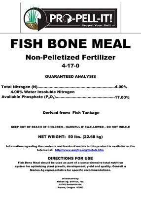Pro-Pell-It! Fish Bone Meal bulk per pound