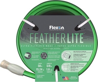 Flexon FEATHERLITE Ultra Flexible Hose 5/8” X 50&#39;
