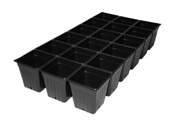 T.O. Plastics 18-count Sheet of Pots