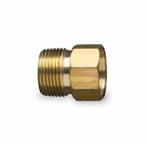 Gilmour Pro Brass Connector (3/4" NHT Male - 3/4" NPT Female)