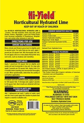 Hi-Yield® Horticultural Hydrated Lime 5lb