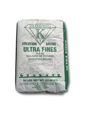 Diamond K Sulfate of Potash (0-0-50) - Solution Grade Ultra Fines Organic 50LB