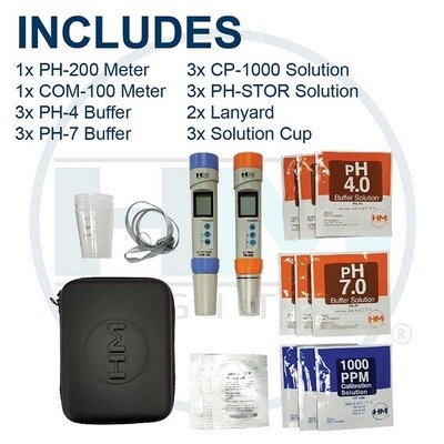 HM Digital Waterproof Professional Series Meter Kit