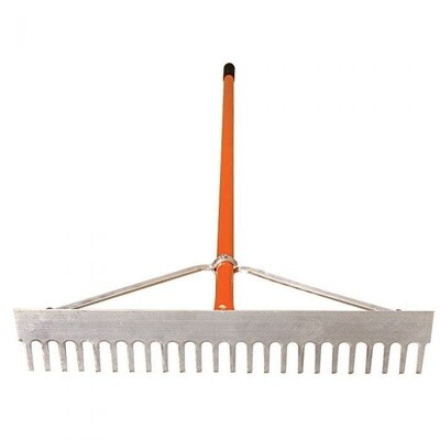 A.M. Leonard 24” Aluminum Grading Rake w/ Chisel Point Tine