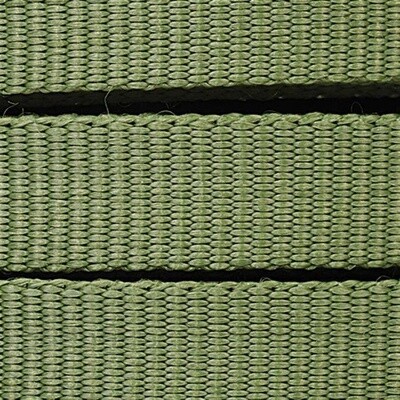 A.M. Leonard Tree Tie Webbing Green 3/4" Wide Bulk by the Foot