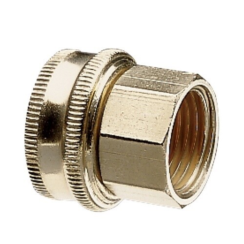 Gilmour Pro Brass Swivel Hose Connector (1/2&quot; Pipe x 3/4&quot; Hose) - Double Female Threaded
