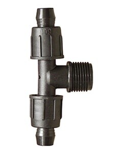 Perma-Loc x Male Hose Tee, Size: 1/2”