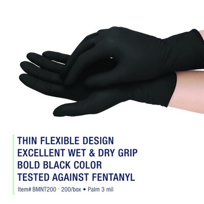 Black Maxx® Thin Nitrile Exam Gloves