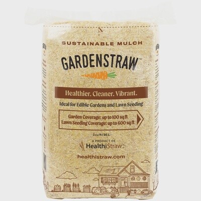 HealthiStraw™ GardenStraw™ Wheat Straw Mulch - 3cu ft - Premium