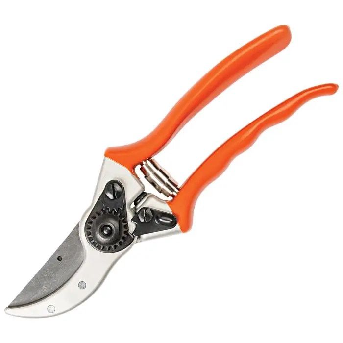 BYPASS PRUNER WITH CHROME COATED BLADES, Color: Orange