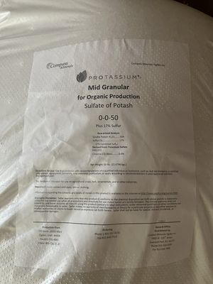 Sulfate of Potash 0-0-50 (Granular) 50LB Bag