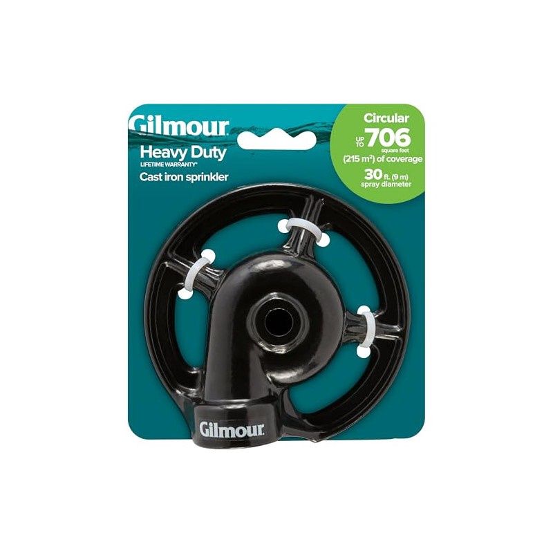 Gilmour Heavy Duty Cast Iron Stationary Sprinkler - Circular Patten