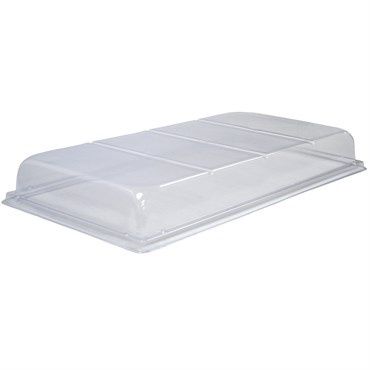 Clear Vinyl Propagation Dome 2.5"  (NO VENTS)