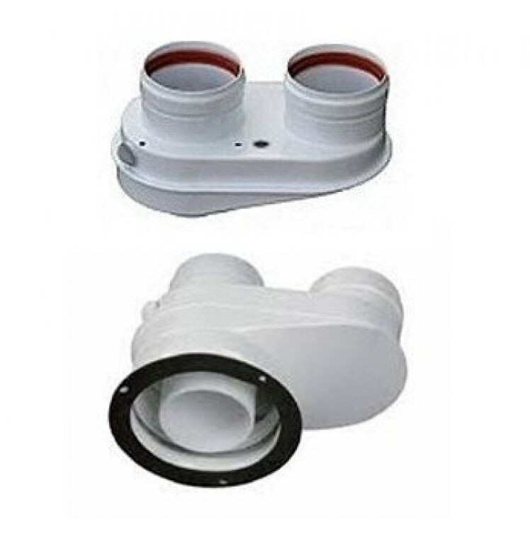 AZB 922 Sdoppiatore da d.80/125 a d.80/80 per caldaie a condensazione Junkers Bosch AZB 922 Sdoppiatore da d.80/125 a d.80/80 per caldaie a condensazione Junkers Bosch