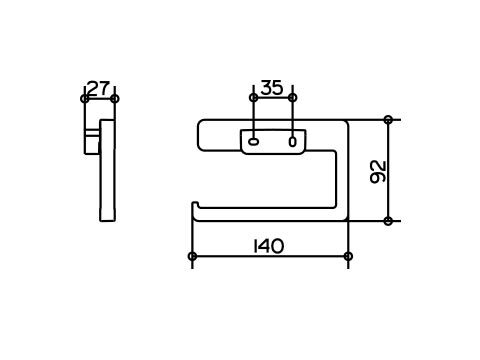 Keuco 12762010000, Portarotolo carta igienica, Cromato