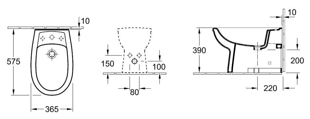 BIDET Villeroy & Boch mod. AMICA ***