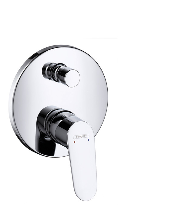 PARTE ESTERNA VASCA CON PLACCA TONDA Hansgrohe FOCUS E2 PER CORPO INCASSO I-BOX