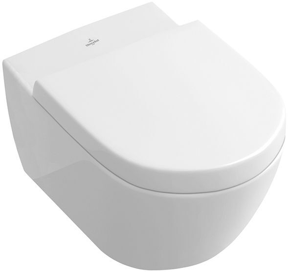 PACCHETTO COMBINATO WC SOSPESO SENZA BRIDA DIRECT FLUSH+SEDILE C/CHIUSURA RALLENTATA Villeroy & Boch mod. SUBWAY 2.0 CERAMICPLUS