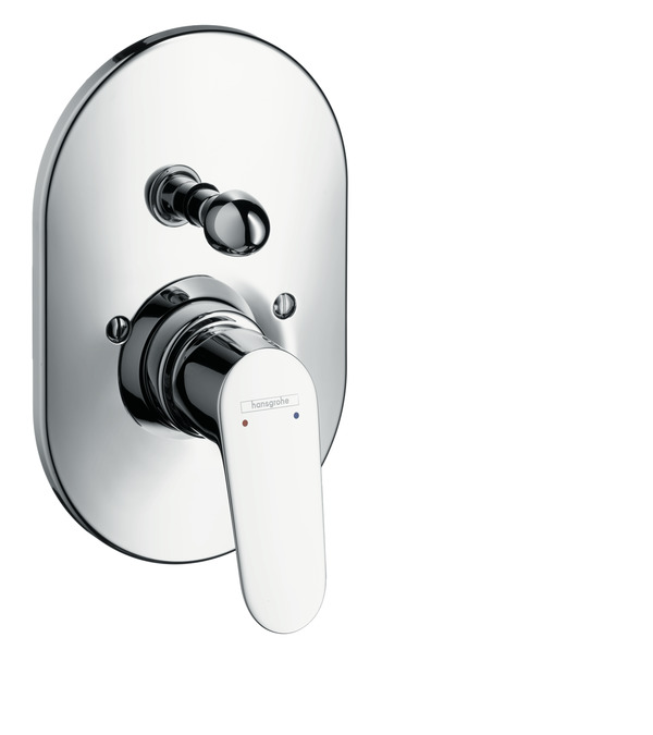 PARTE ESTERNA VASCA CON PLACCA OVALE Hansgrohe FOCUS E2 (per CORPO INCASSO art. 31741180)