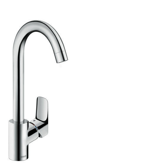 MISCELATORE CUCINA LAVELLO CON BOCCA ALTA GIREVOLE Hansgrohe LOGIS