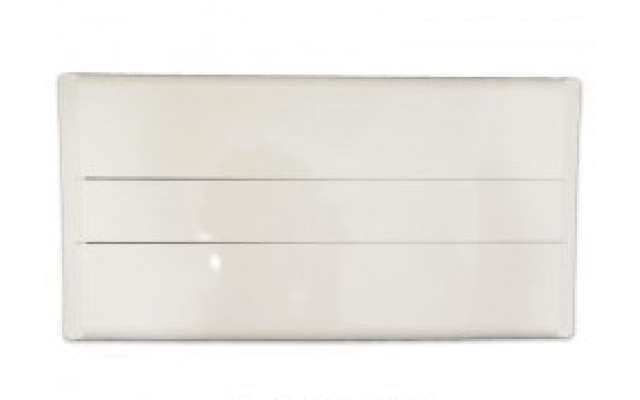R 01 SOLO PLACCA ESTERNA cm 35x17,5 BIANCA PER CASSETTA GARDA/EUROGARDA ELITE