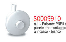 9910 PULSANTE PNEUMATICO INCASSO A PARETE BIANCO PUCCI
