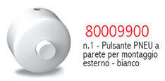 9900 PULSANTE PNEUMATICO ESTERNO A PARETE BIANCO PUCCI