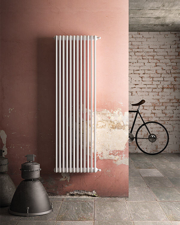 RADIATORE TUBOLARE IN ACCIAIO 4180 CHARLESTON ZEHNDER 4 COLONNE 4 ELEMENTI h 1800 mm BIANCO RAL 9016