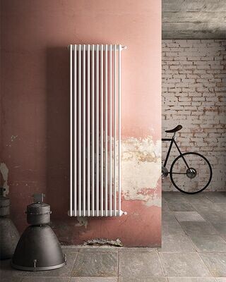 RADIATORE TUBOLARE IN ACCIAIO 4180 CHARLESTON ZEHNDER 4 COLONNE 9 ELEMENTI h 1800 mm BIANCO RAL 9016