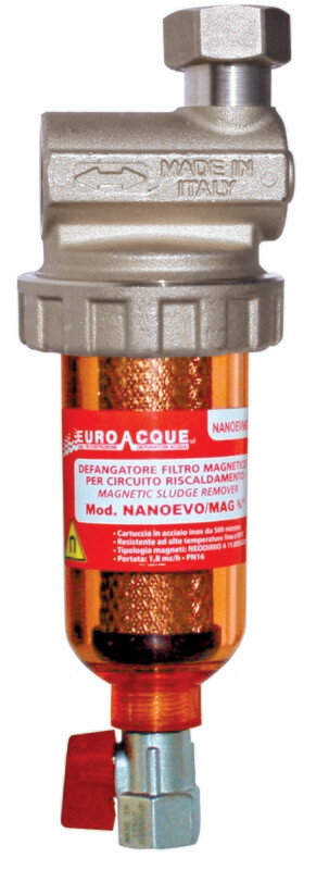 Defangatore Filtro magnetico Euroacque con attacco a squadra NANO EVO MAG d. 3/4 F