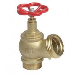 Rubinetto Idrante Uni 45 con presa a muro 1.1/2 M