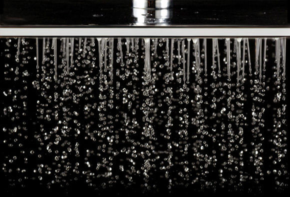 Soffione Quadrato 250x250 mm in Acciaio Inox Superpiatto autopulente