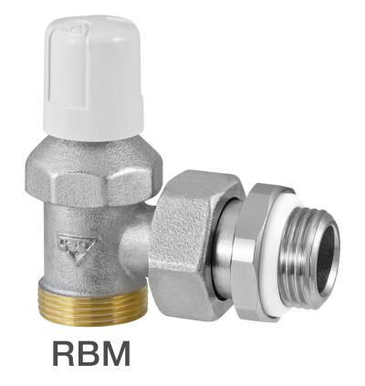 RBM 00290300 - Detentore Ø 3/8 in ottone ad angolo per tubo rame/polietilene/multistrato