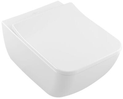 WC SOSPESO SENZA BRIDA Villeroy & Boch mod. VENTICELLO CON SEDILE WHITE STONE B.CO OPACO