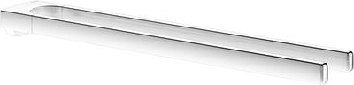Keuco 12718010000 12718010000-Porta Asciugamani a Due Bracci, 450 mm, Cromato, Bianco Keuco 12718010000 12718010000-Porta Asciugamani a Due Bracci, 450 mm, Cromato, Bianco