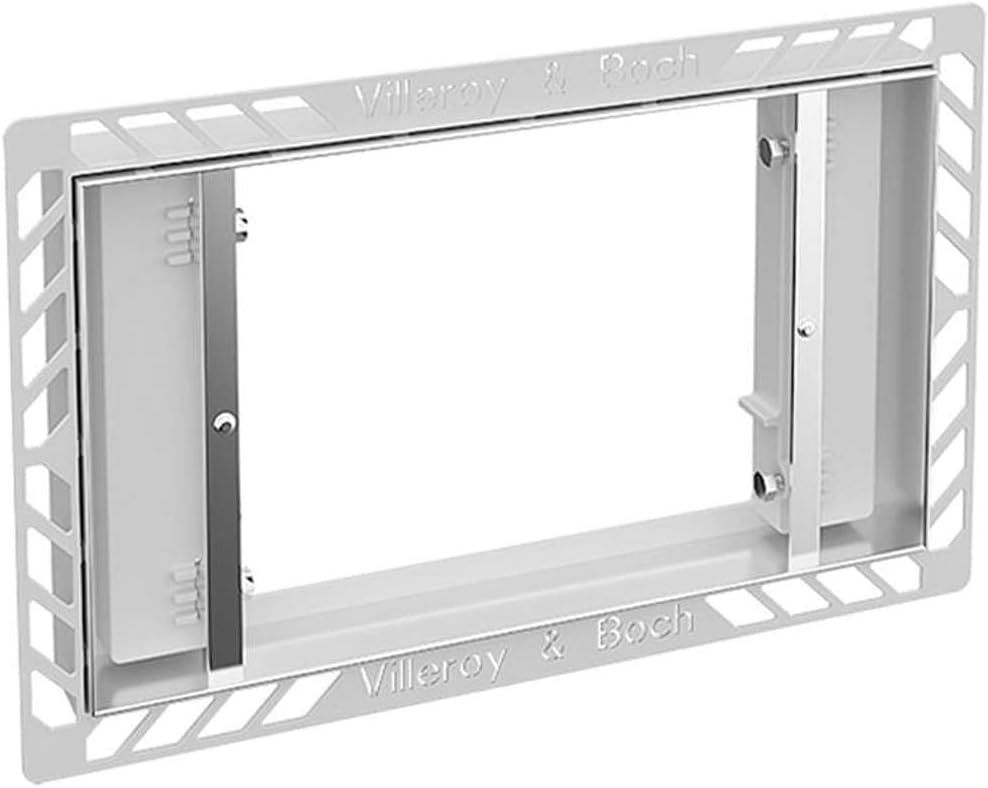 Villeroy & Boch VB ViConnect 9221 - Set di montaggio a filo 295 x 186 x 5-25 mm, in acciaio INOX