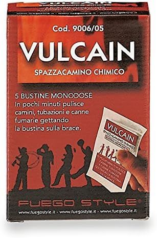 VULCAIN PULITORE PER CAMINETTI E CANNE FUMARIE (CONF. 5 BUSTINE)